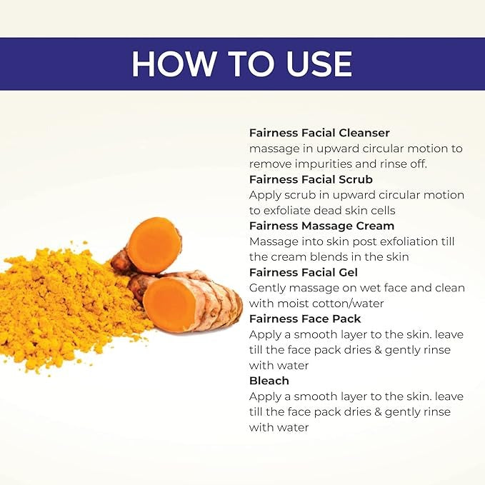 Bee One Complete 5 step Fairness Facial Kit for Radiance & Youthful Glow - 312 gms