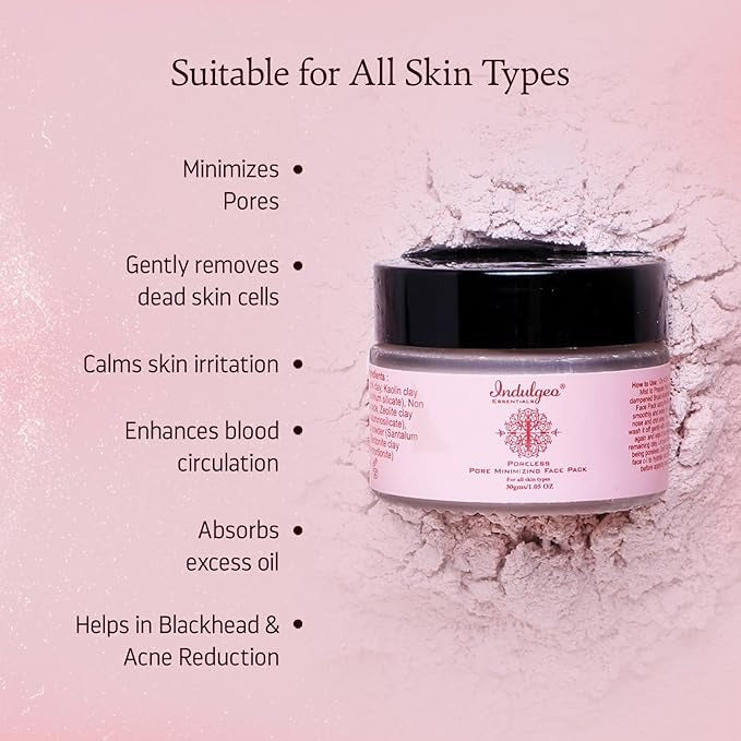 Indulgeo Essentials Pore Minimizing Detan Face Pack - 30 gms