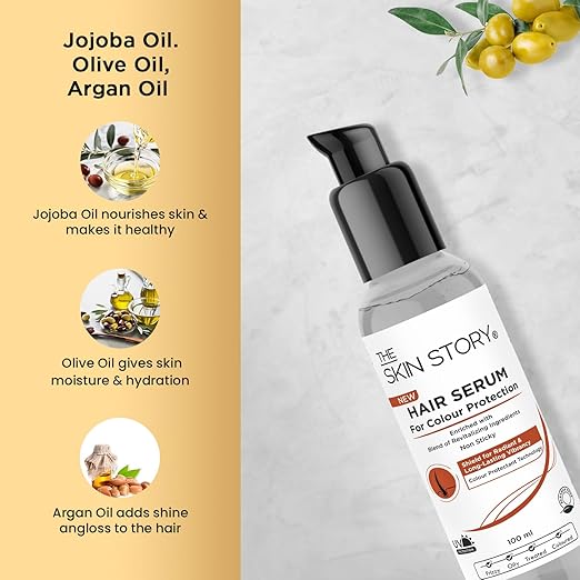 The Skin Story Colour Protection Hair Serum For Long-Lasting Vibrant Color - 100 ml