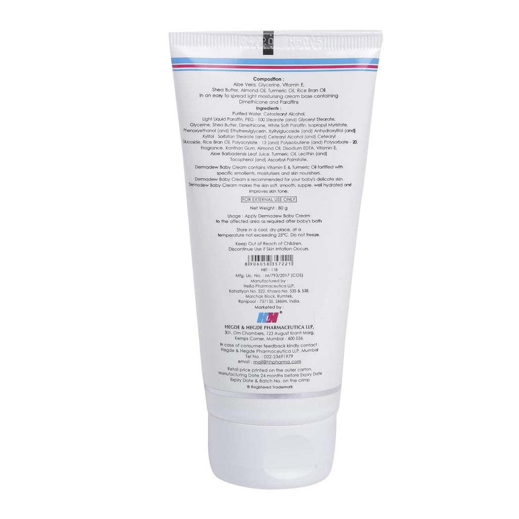 Dermadew Baby Cream - 80 Gms | Pack of 3