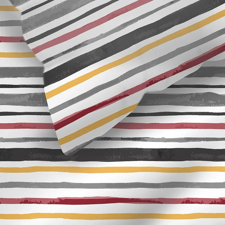 Layers Argos Bedsheet Set for All Seasons Lightweight Moisture Absorbent Machine 225 CVC King Size Multicolor4