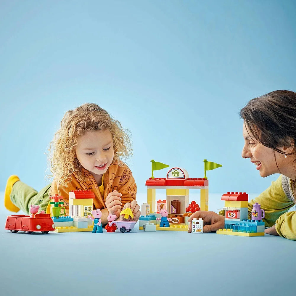 Lego Duplo Peppa Pig Supermarket Toy 10434 Building Blocks Toys for 2+ Gift for Kids, 70 Pcs