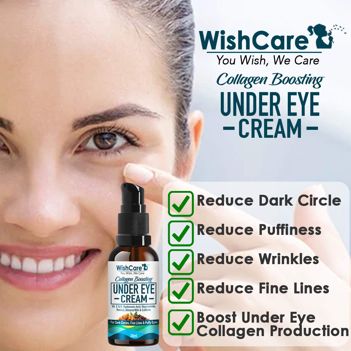 WishCare Collagen Boosting Under Eye Cream - 30 ml