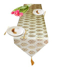 Pink Parrot Durable Dopian Silk Table Runner Large Colour Beige