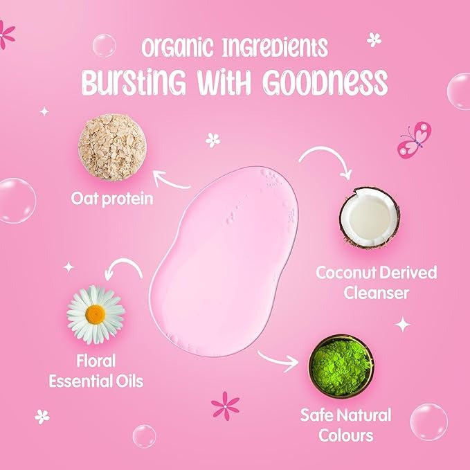 Puddles Organic Nourishing Floral Gel BodyWash Kids - 100 ml