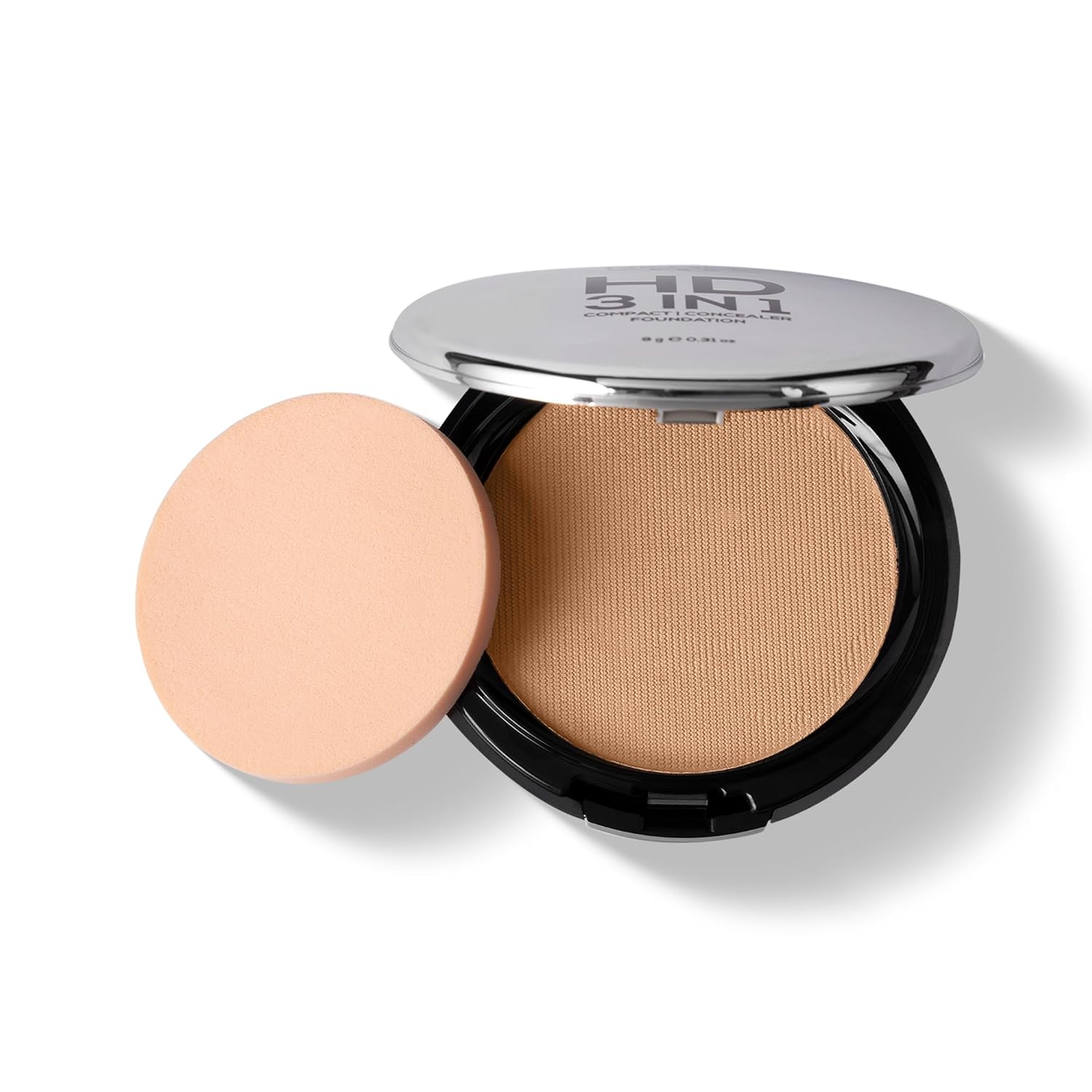 RENEE PRO HD 3 In 1 Compact,Concealer, Foundation - Terre, SPF 20, Matte Finish, High Coverage, Ultralight & Silky Smooth Finish, Enriched With Vitamin E, C & Aloe Vera - 9 Gm