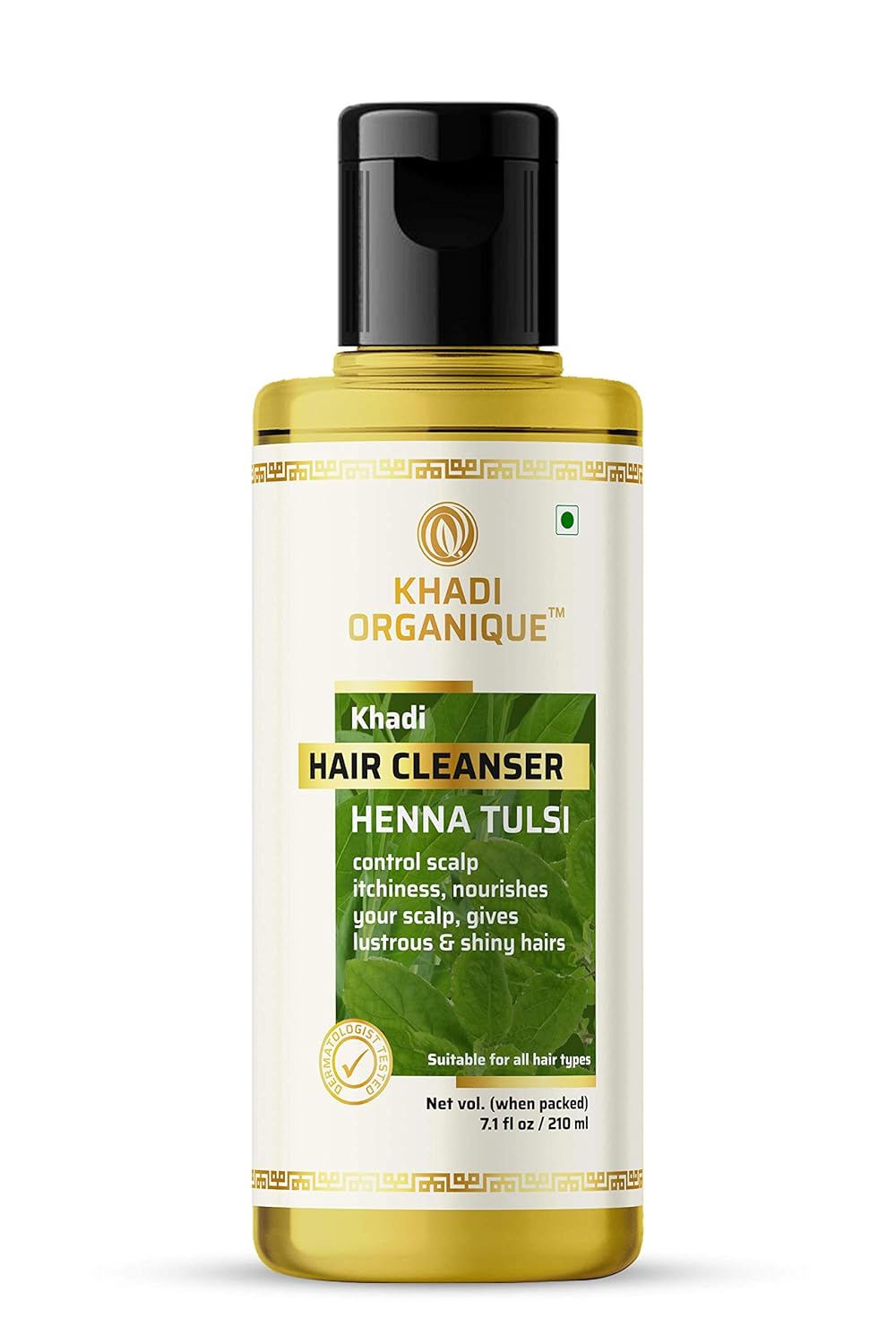 Khadi Organique Henna Tulsi Hair Cleanser (Shampoo) - 210 ml
