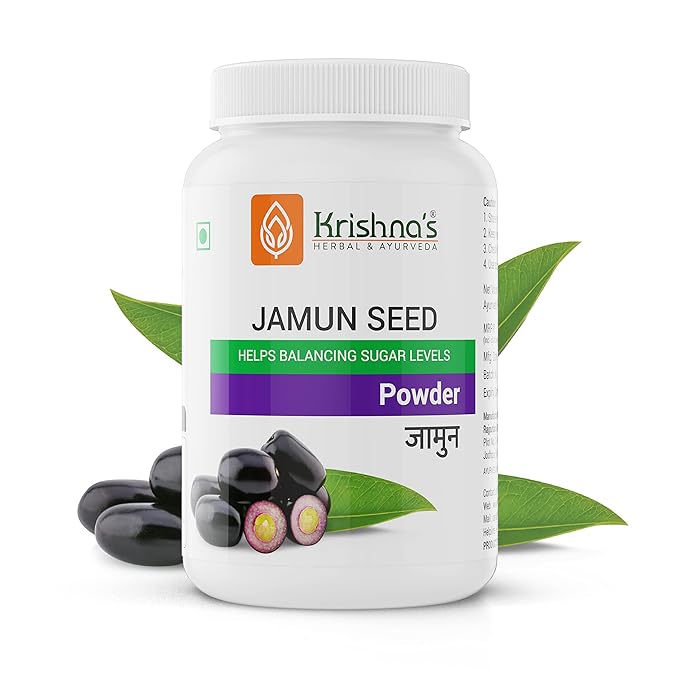 Krishna's Herbal & Ayurveda Jamun Seed Powder - 100 gms