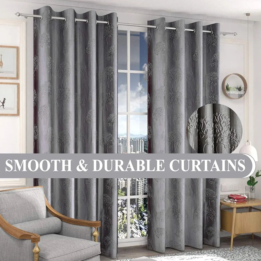 Fresh From Loom Window Floral Room Darkening Curtains 5 Feet Long