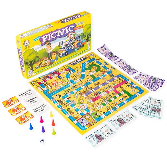 Ratna's Picnic Board Family Game Big Fun | Pack of 1 | Multicolor | Kids