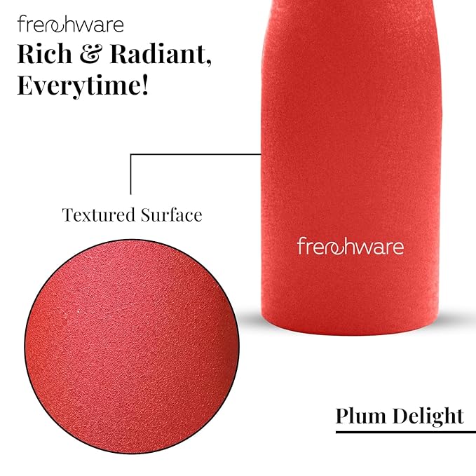 Frenchware Water Bottle | 1 Litre, Stainless Steel, Premium SS 304, Plum Delight | Easy-to-Clean