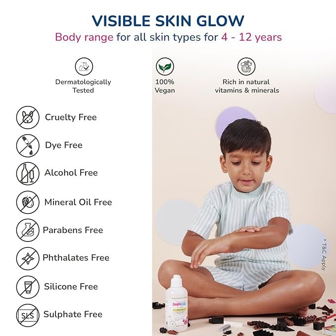 Simply Kids Body Oil for 4-12 Years - 175 ml