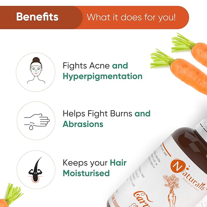 Naturalis Essence of Nature Carrot Seed Essential Oil for Skin Rejuvenation - 30 ml