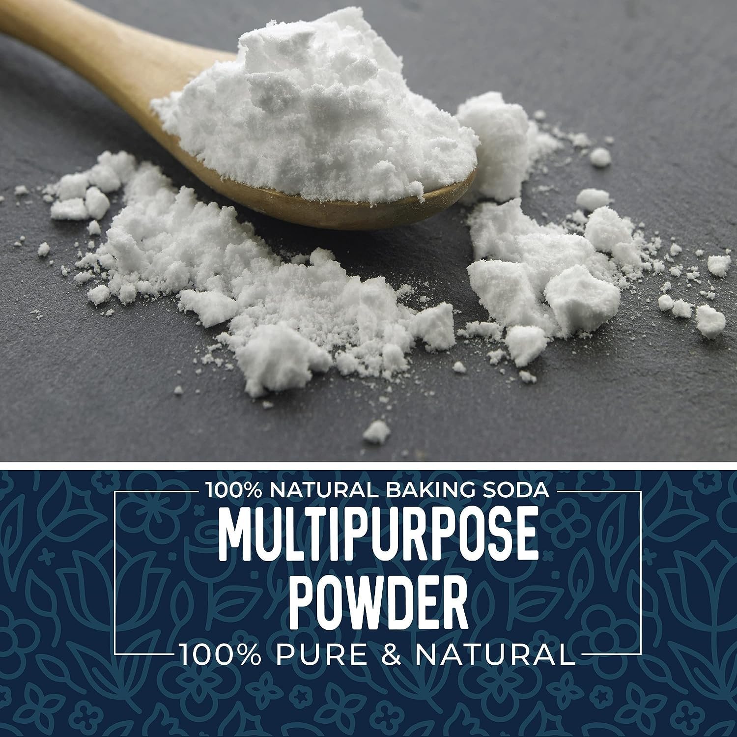 Pure Baking Soda - 1 Kg - Food Grade Sodium Bicarbonate, Perfect for Baking | Cooking | Cleaning - Triple Refined