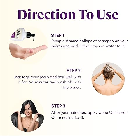 Little Extra Coco Onion Natural Shampoo - 300 ml