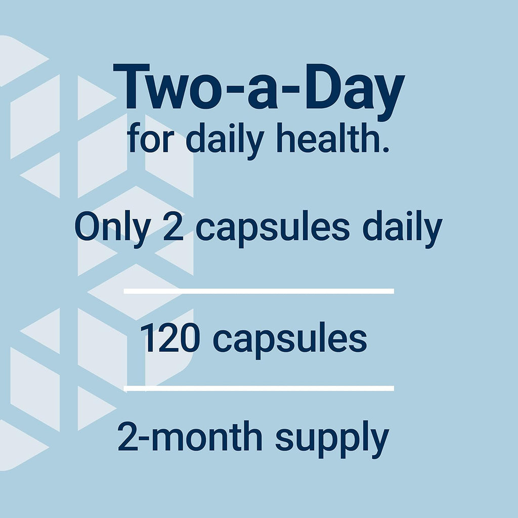 Life Extension Two-Per-Day Multivitamin, Vitamins B, C, D, zinc, Packed with Over 25 Vitamins, Minerals & extracts, Two-Month Supply, Non-GMO, Gluten-Free, 120 Capsules