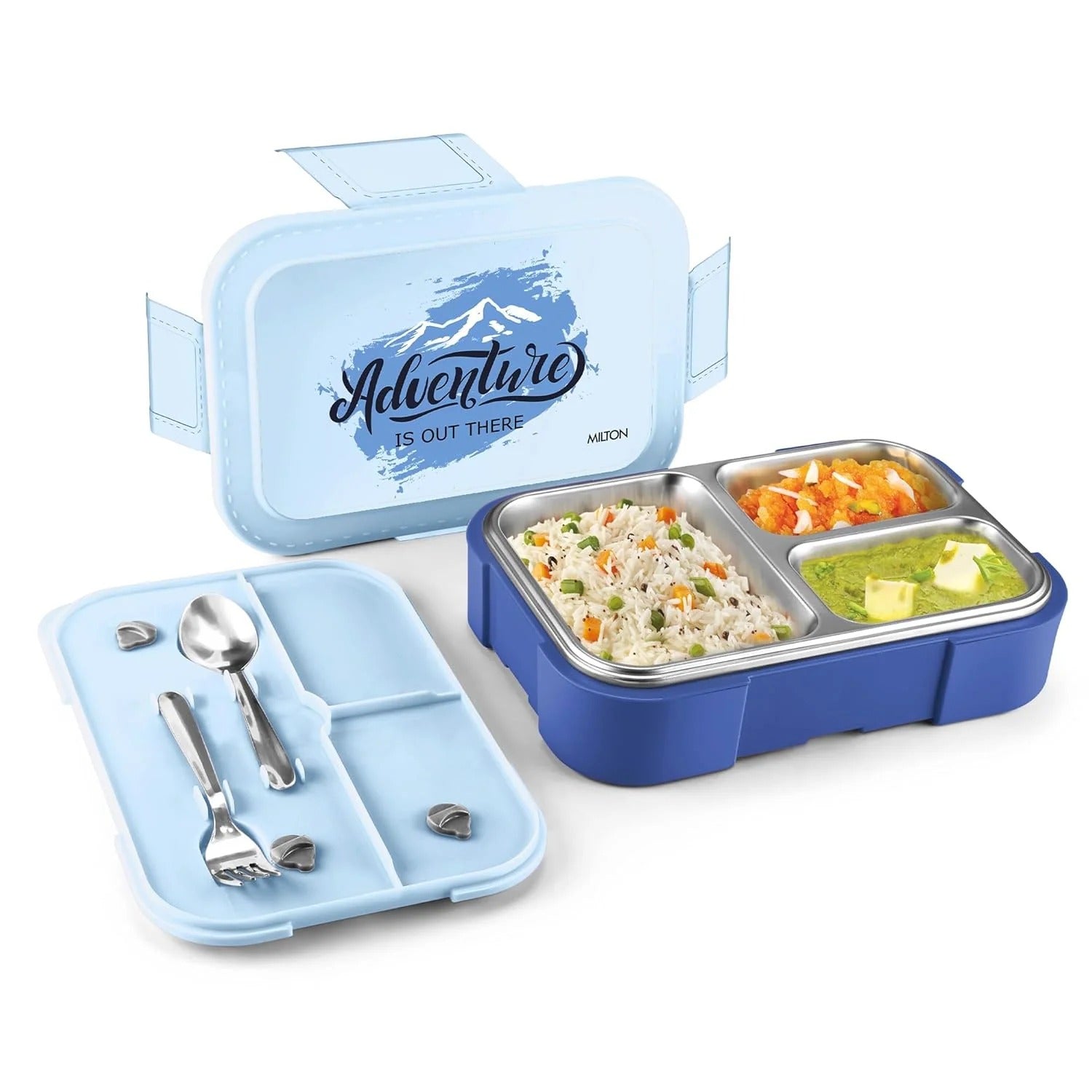Milton Bravo 3 Steel Thermoware Lunchbox