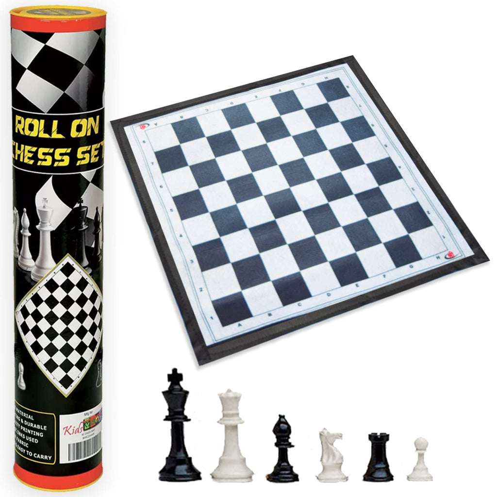Kids Mandi Rool On Chess Board Set Travel Chess Set