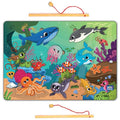 Mini Leaves 2 in 1 Wooden Magnetic Fishing Game for Kids | Fishing Game Educational Fish Catching Game for Kids