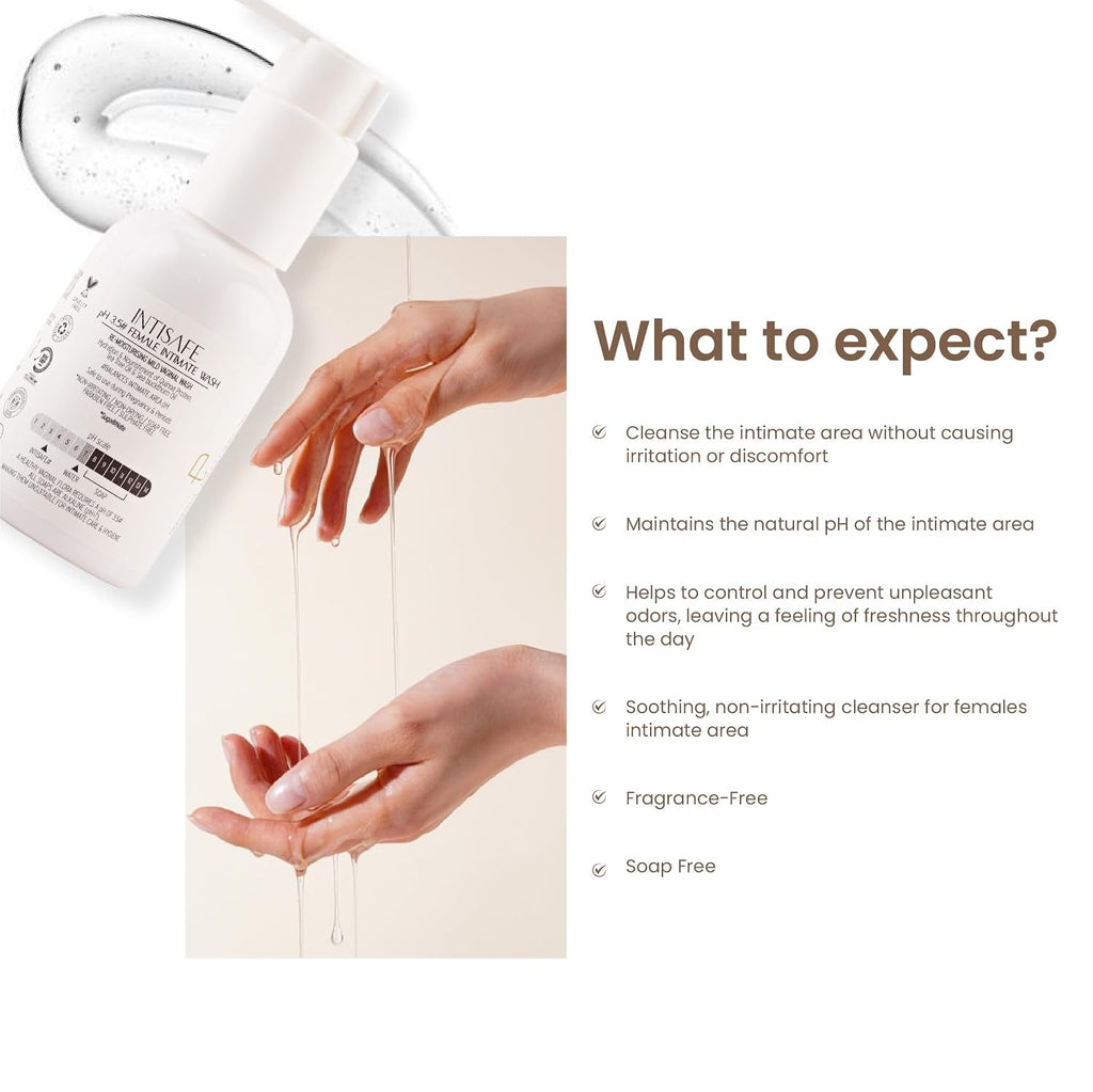 Personal Touch Skincare Intisafe pH 3.5 Intimate Wash | Re-Moisturising Mild Vaginal Wash 100ml