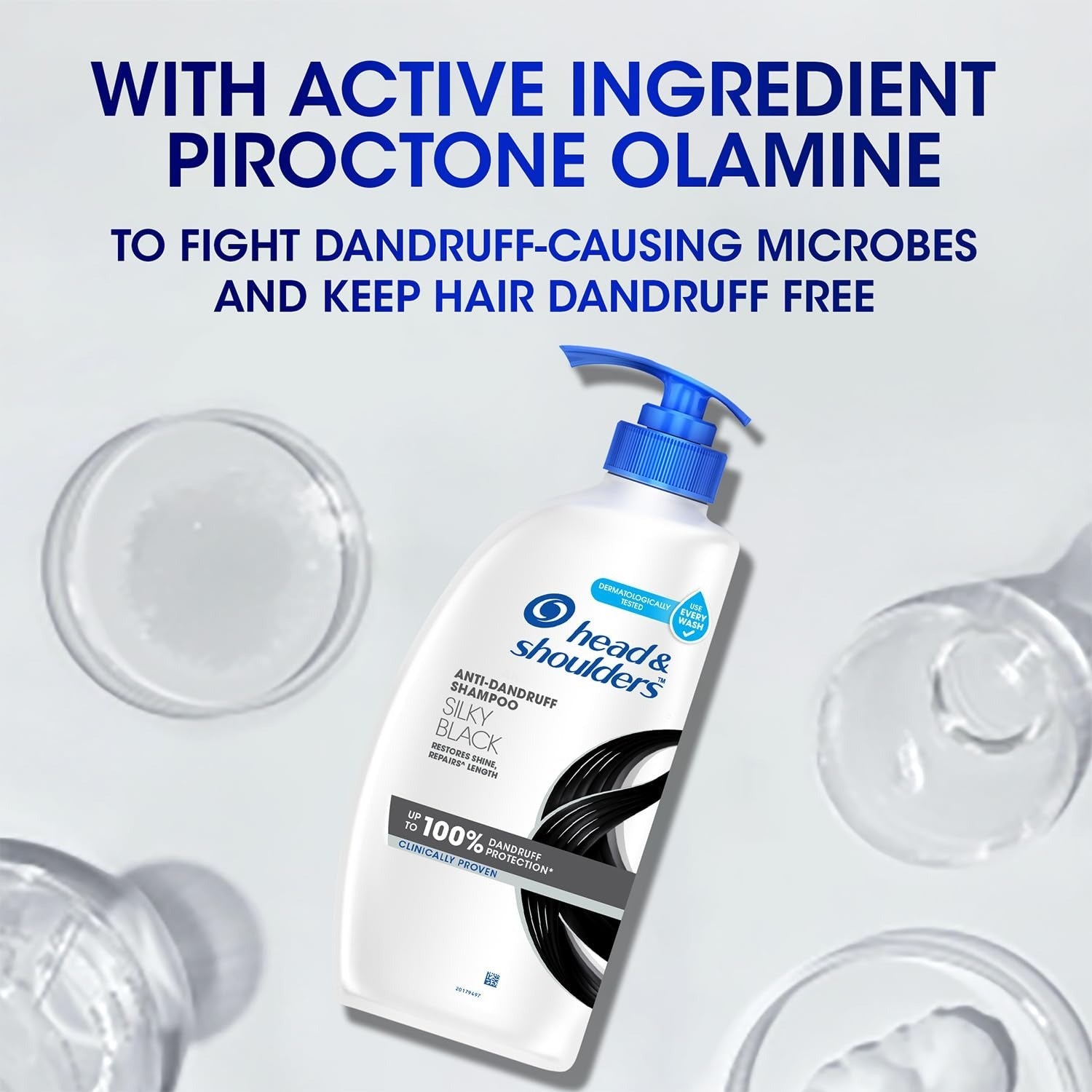 Head & Shoulders Silky Black Anti Dandruff Shampoo - 650 ml