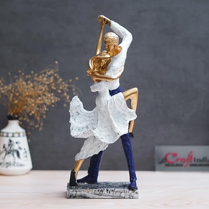 Ecraftindia Tango Dancing Couple Statue Human Figurines Decorative Showpiece