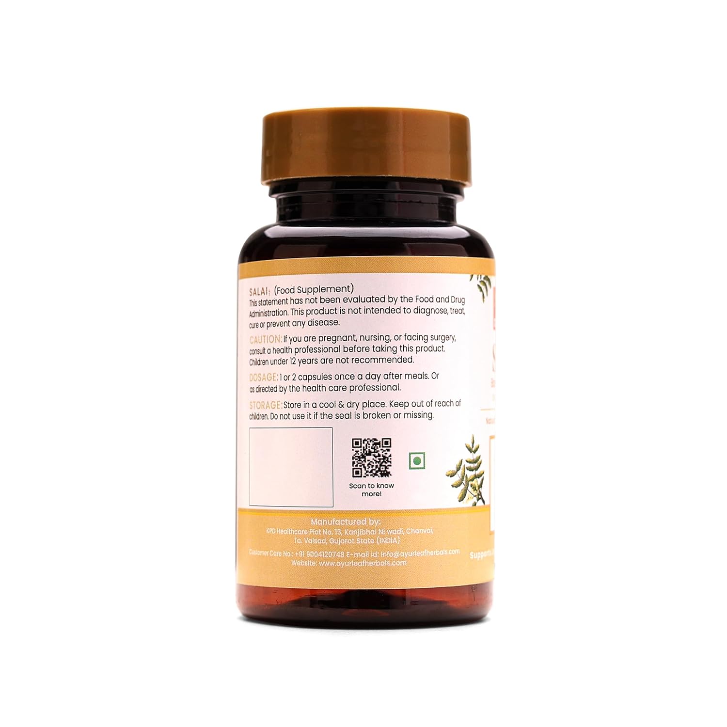 Ayurleaf Herbals Salai Capsule | 60 Caps | Pack of 2