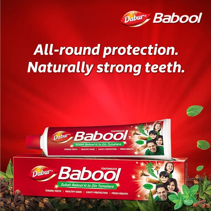 Dabur Babool Ayurvedic Toothpaste - 350 gms (Pack of 2)