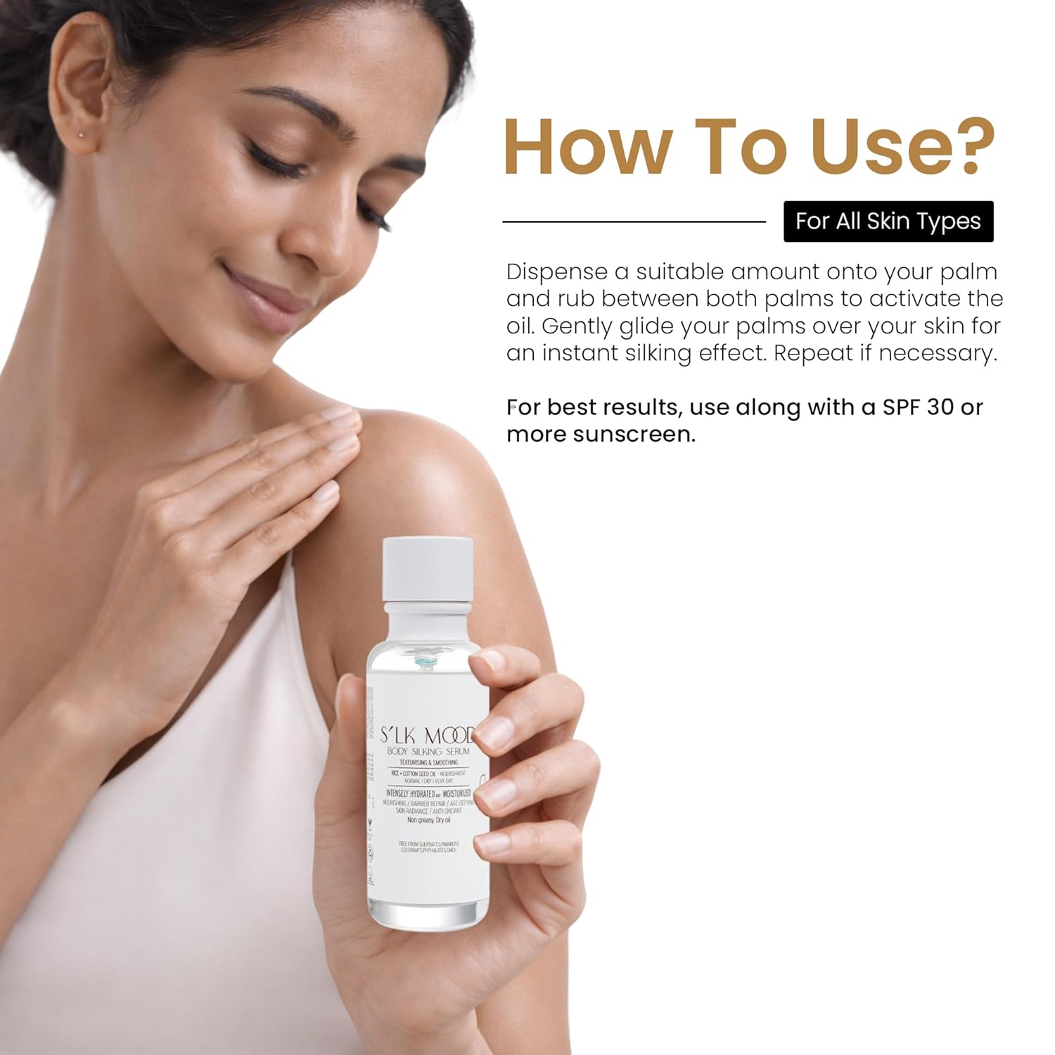 Personal Touch Silk Mood Body Silking Serum | Lightweight Non-Greasy Body Serum for Silky Smooth Skin & Natural Glow | Nourishing & Smoothing | 100 ml