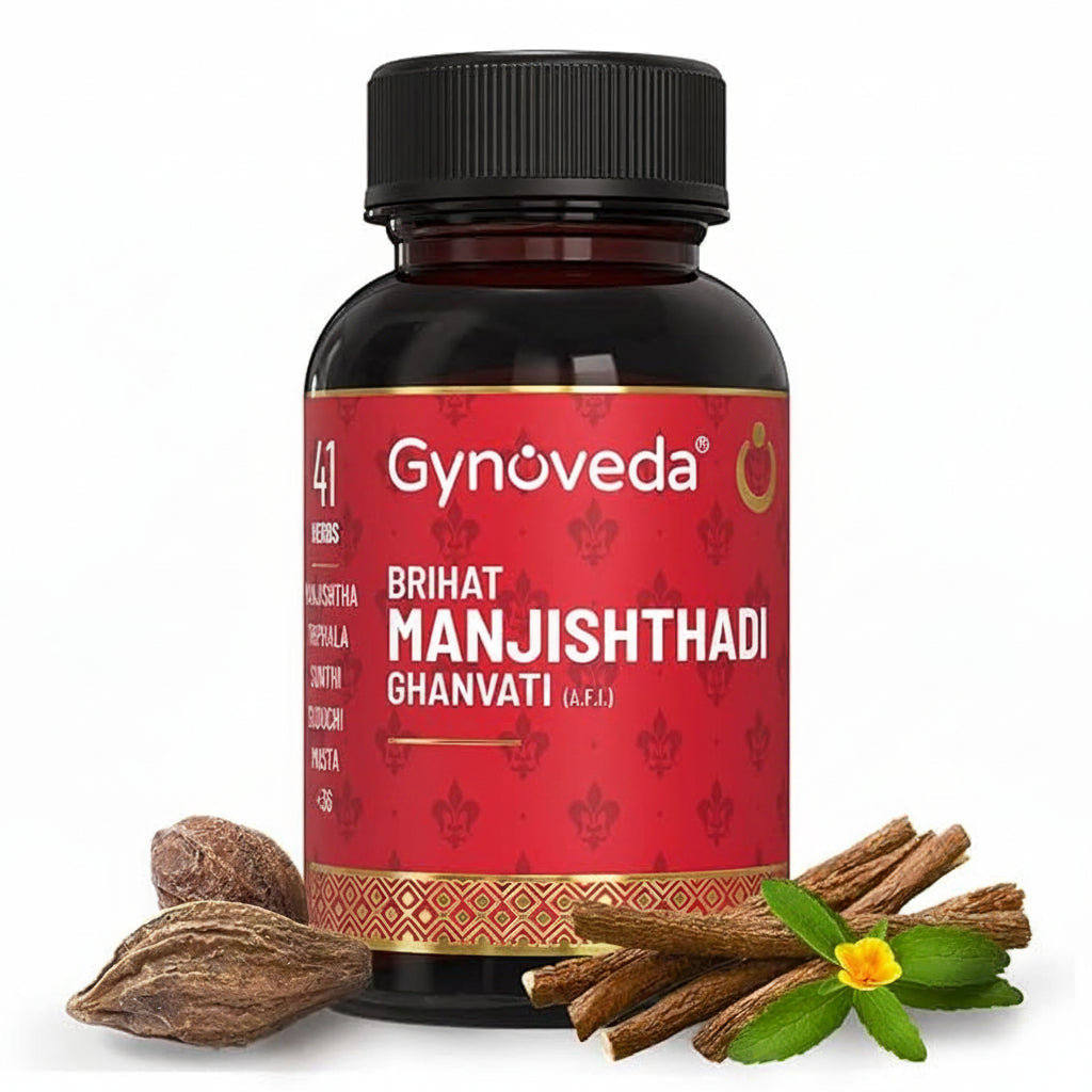 Gynoveda Brihat Manjishthadi Ghanvati Tablets - 240 Tabs