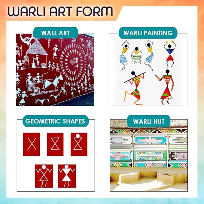 Solobolo Wall Decor for Living Room Warli Wall Hanging Art Kit | Great Home Living Room and Balcony Decor