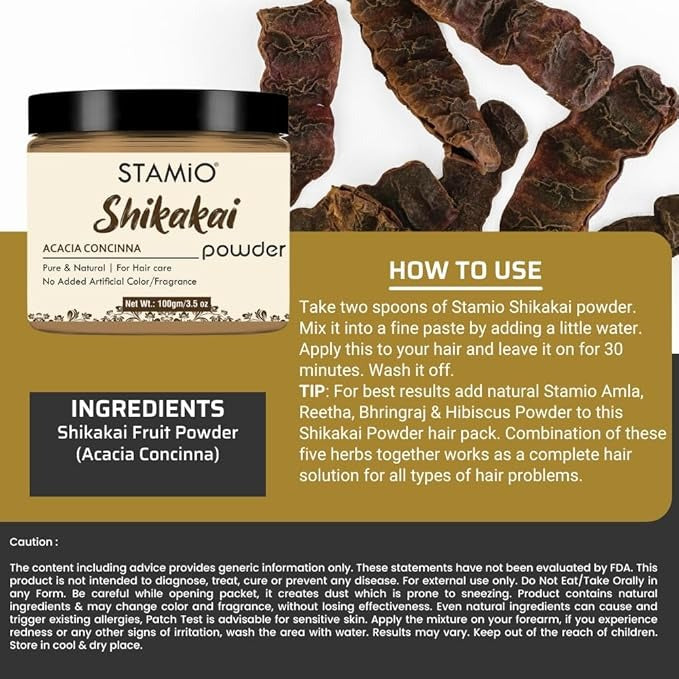 Stamio Shikakai Powder - 100 gms