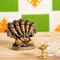 Indicast Resin 5" Inch Panchmukhi Lord Ganesha Hindu God Ganesh Ganpati Idol Figurine for Home Office House Warming Statue Murti