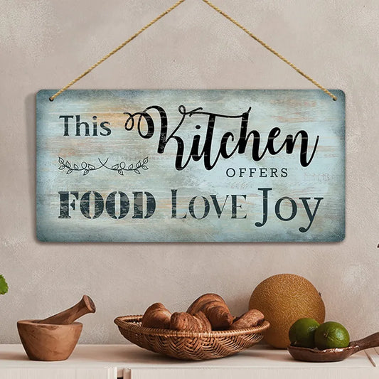kotart MDF Wall Hanging Home Decor Items for Kitchen Cafe Restaurant Bar 1