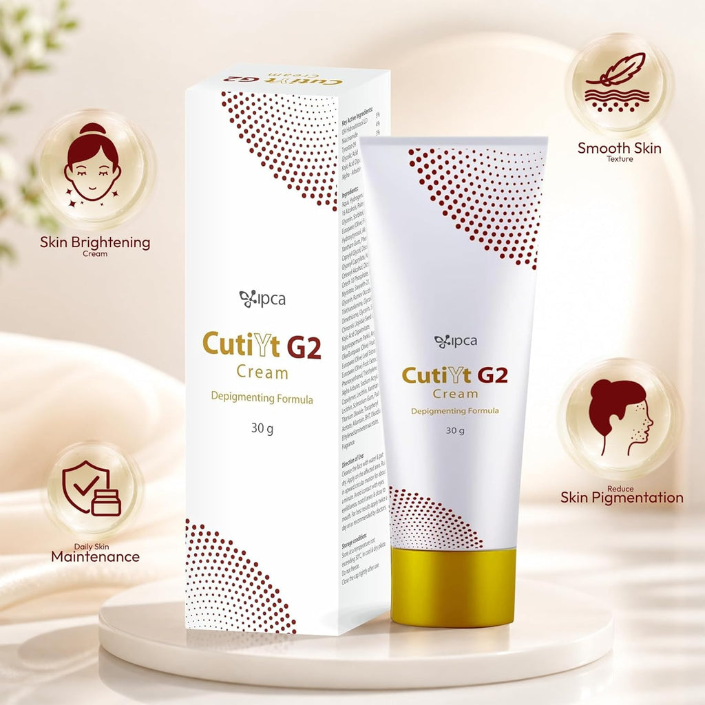 Ipca CutiYt G2 Cream â€“ 30gm Skin Tone Correcting & Pigmentation Maintenance Cream | Hydrating Formula for Even, Clear & Smooth Skin | Suitable for Sensitive & Long-Term Use