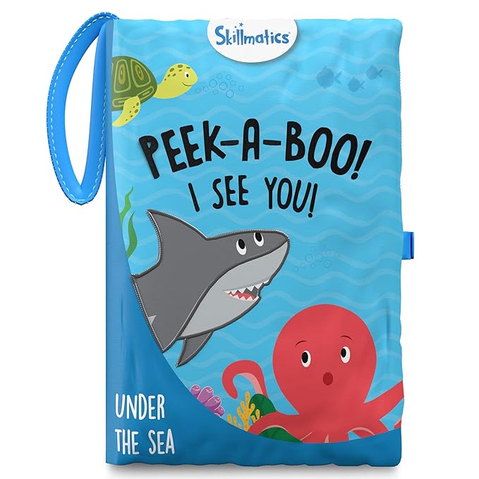 Skillmatics Peek A Boo Jungle Book Soft Cloth Book for Baby Infant & Toddler Toys