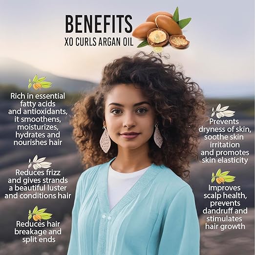 XO Curls Cold-Pressed Organic Argan Oil - 30 ml