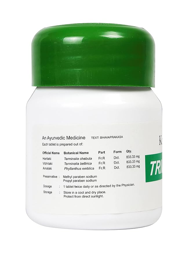 Kottakkal Arya Vaidyasala Triphala Tablet - 60 Tabs