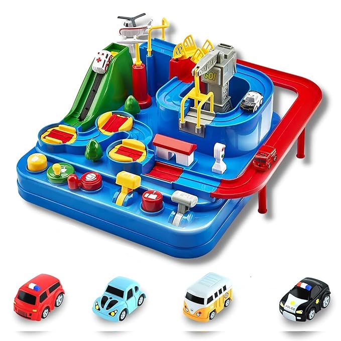 Kidology Car Race Tracks Toy 4 Car Included
