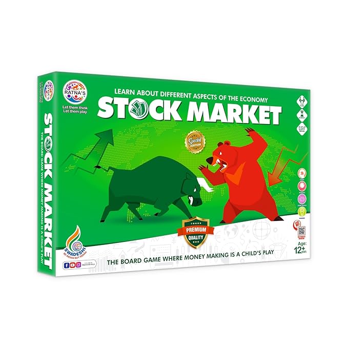 Ratna's Stock Market Board Game Where Money Making is a Child's Play | Learn About Different Aspects of the Economy for Kids 10+ Years