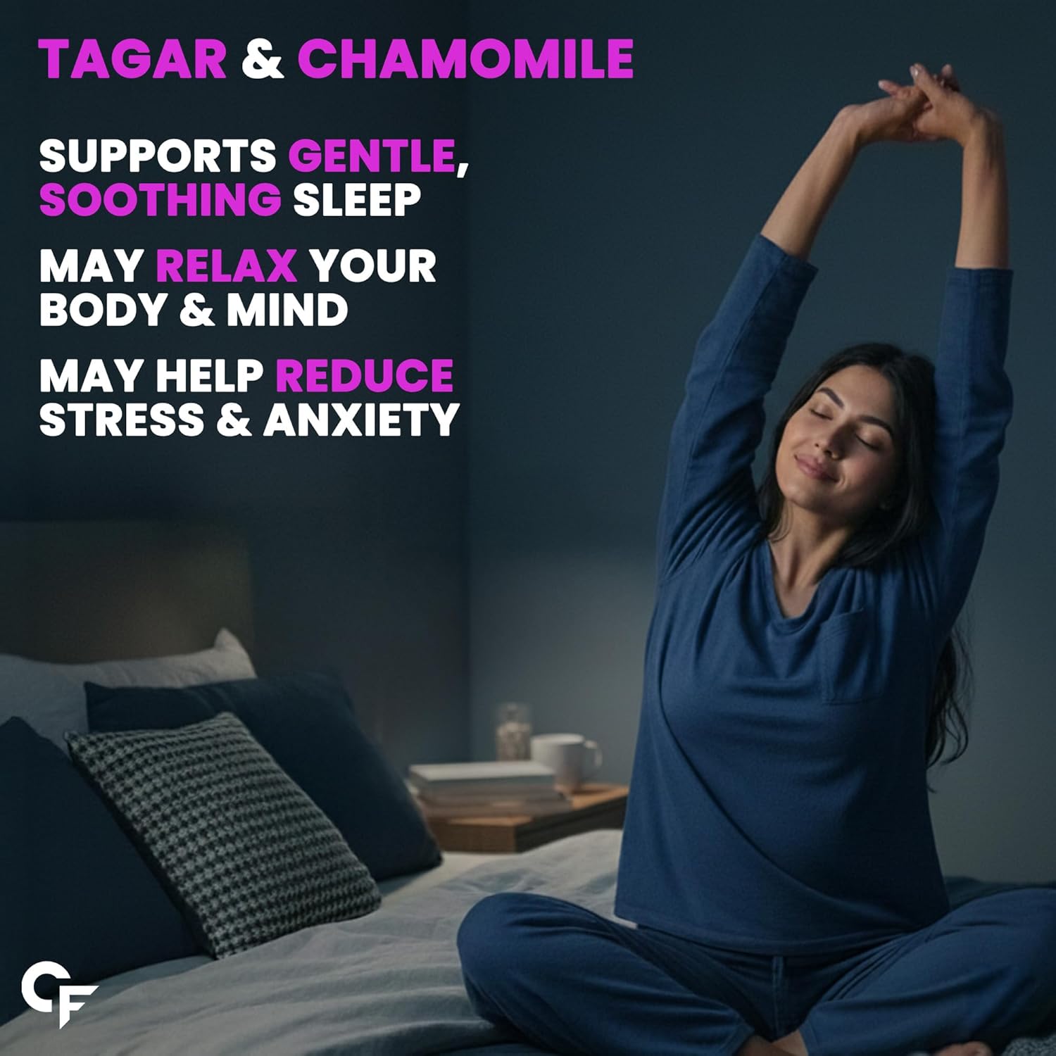 Carbamide Forte Melatonin 10 mg sleep Gummies - with TAGARA, L Tryptophan & Vitamin B6 | Sleep Supplements â€“ 60 Veg Gummies