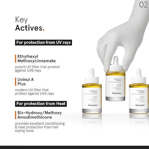 Minimalist Frizzy Control Complex SPF 30 Hair Serum - 50 ml