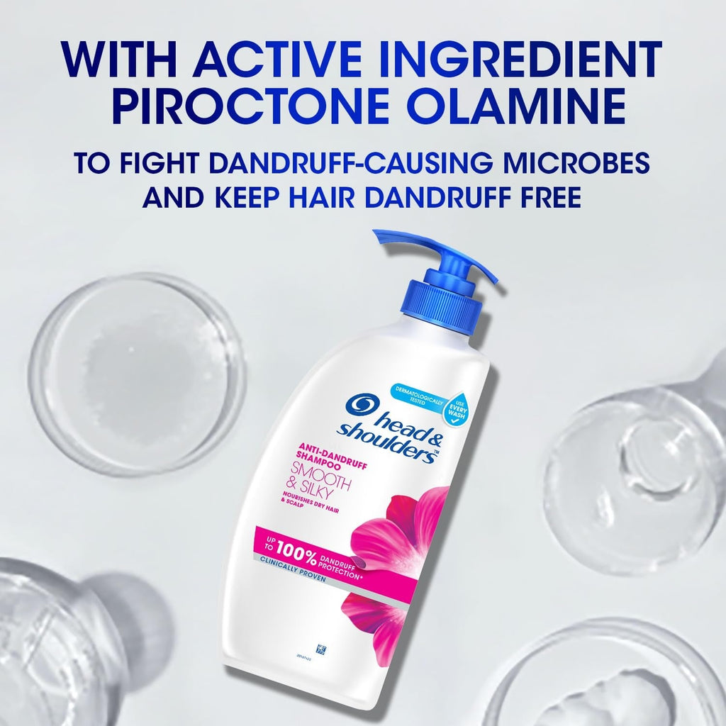 Head & Shoulders Smooth and Silky Anti Dandruff Shampoo - 715 ml