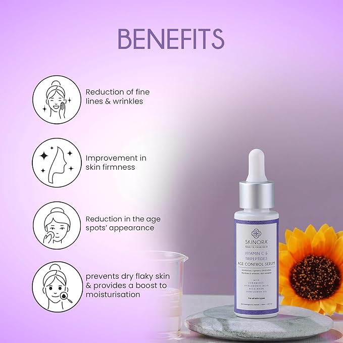 Skinora Vitamin C & Tripeptides Age Control Serum - 30 Ml