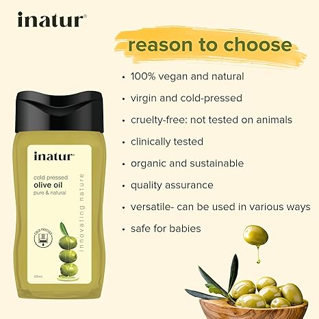 Inatur Olive Oil Organic Cold-Pressed - 100 ml