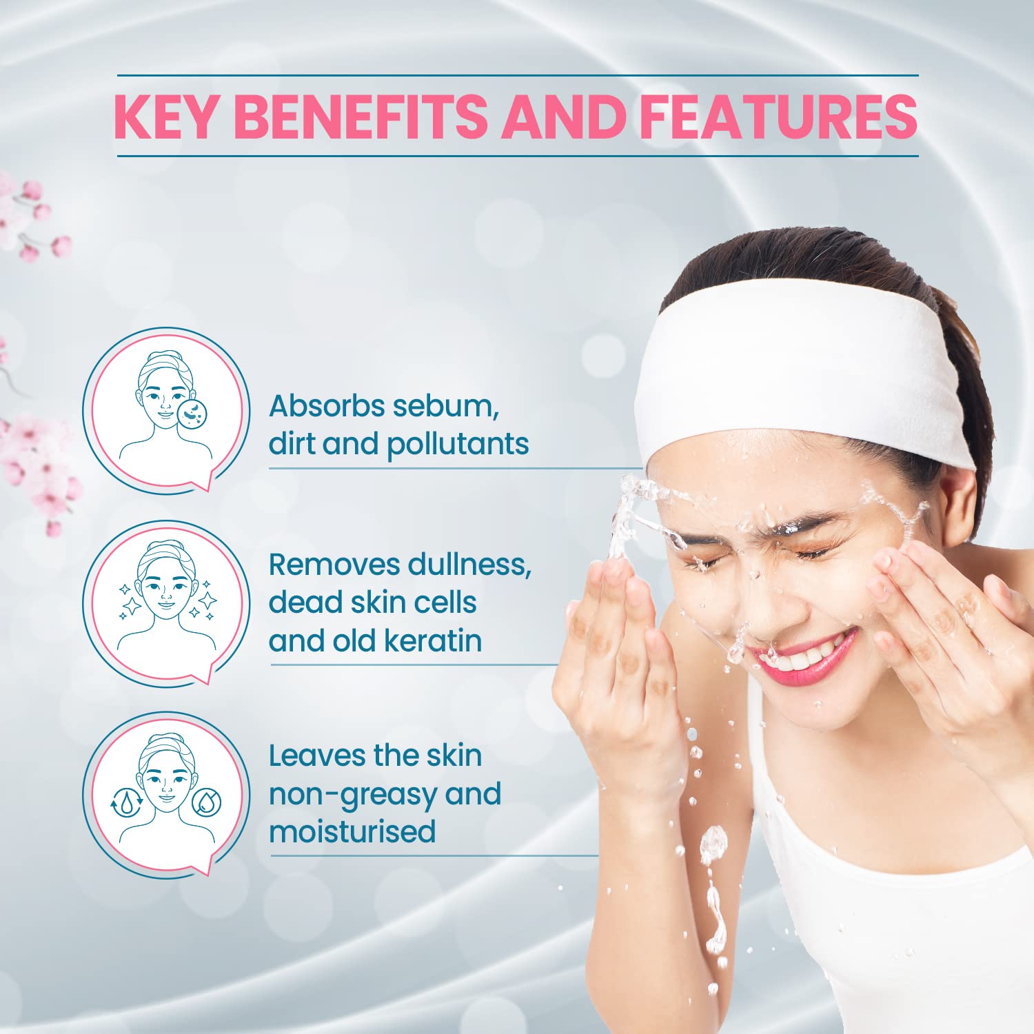 Spawake Vitamin C Brightening Solution Hydro Glow Face wash - 100 gms