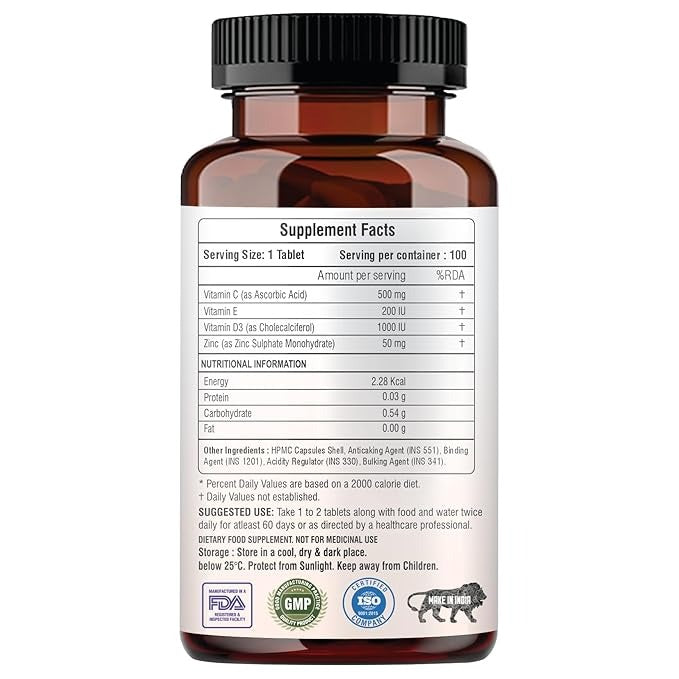 Raskam Vita C Plus - 100 Capsules