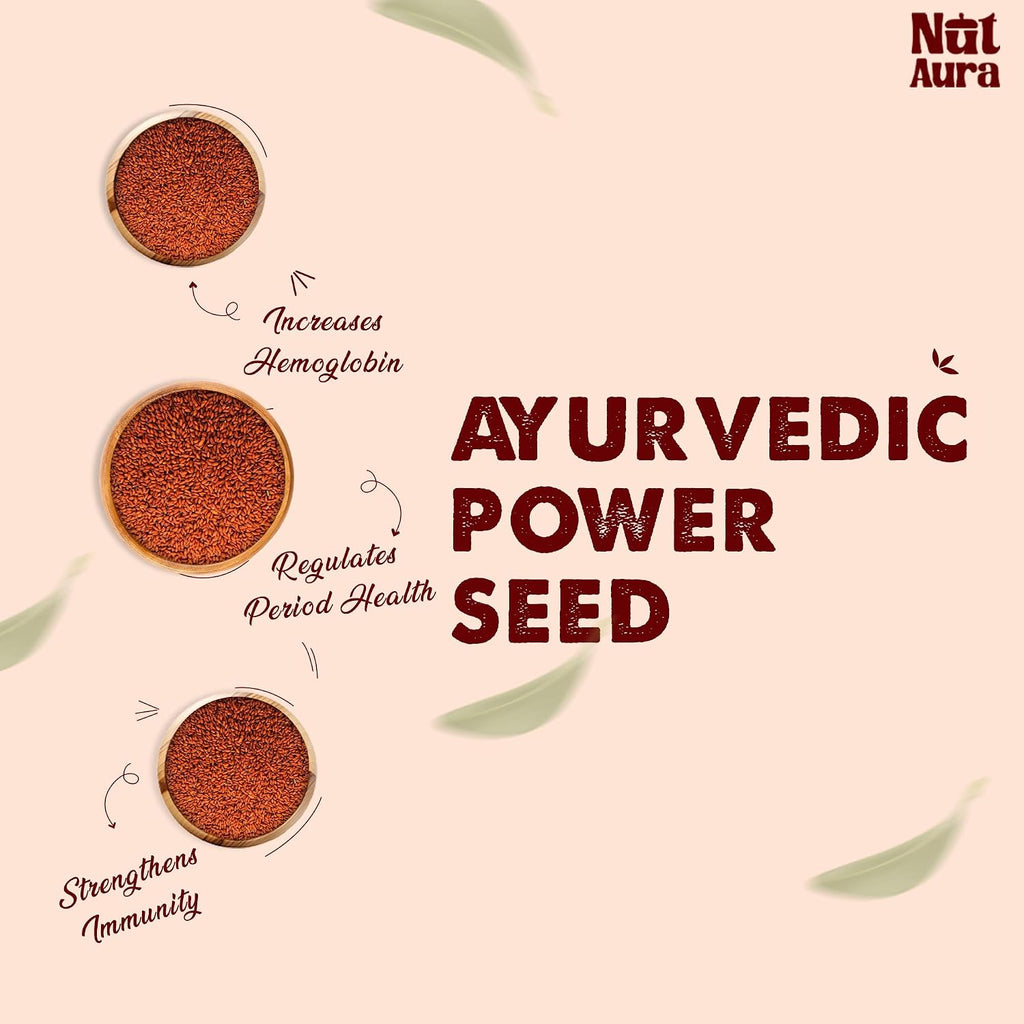 Nut Aura Halim Seeds | Ayurvedic Garden Cress Seeds for Women | Boosts Immunity & Hormonal Health | Rich Iron & Protein | Ideal for Smoothies, Laddoos & Home Remedies Daily Nutrition Support Plus