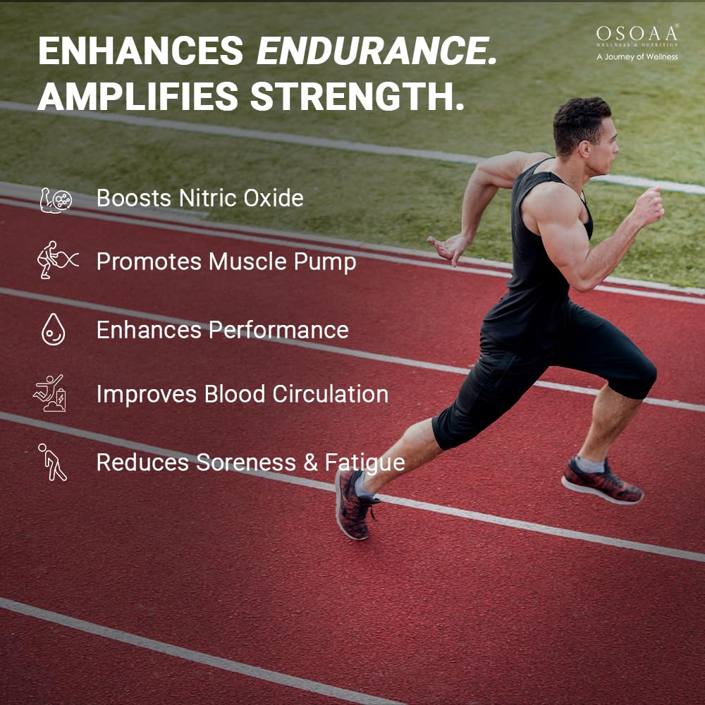 OSOAA Pure Citrulline Malate 2:1 Supplement Powder - 250g, Unflavoured | Boosts Nitric Oxide, Pre Workout Amino Acid for Muscle Strength & Endurance