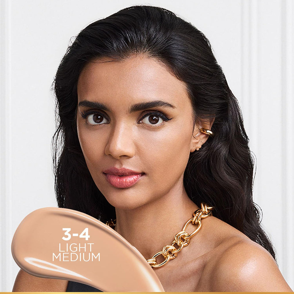 L'Oreal Paris Infallible 24H Tinted Serum Foundation, Light-Weight Coverage, Dewy & Radiant Finish, Transfer-Proof, 30Ml